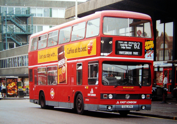Route B2, East London Buses, T117, CUL117V, Barking