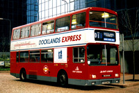 Route D1, East London Buses, S23, J823HMC, Harbour Exchange Square