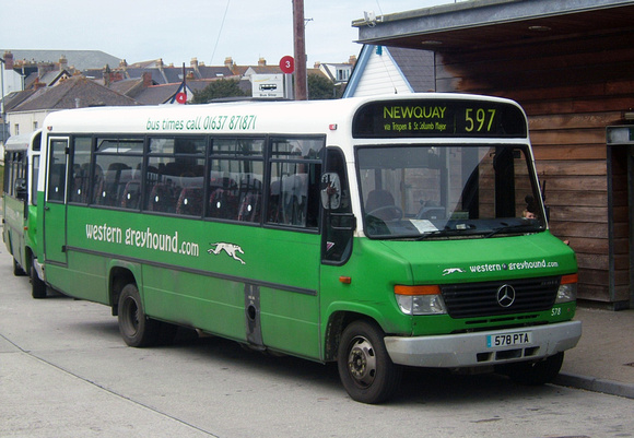 Route 597, Western Greyhound 578, 578PTA, Newquay