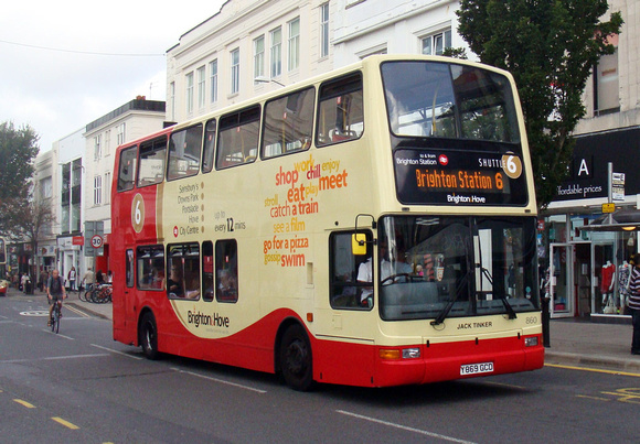 Route 6, Brighton & Hove 860, Y869GCD, Brighton