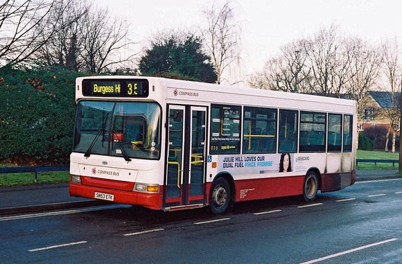 Route 35, Compass Bus, SN53ETK, Burgess Hill