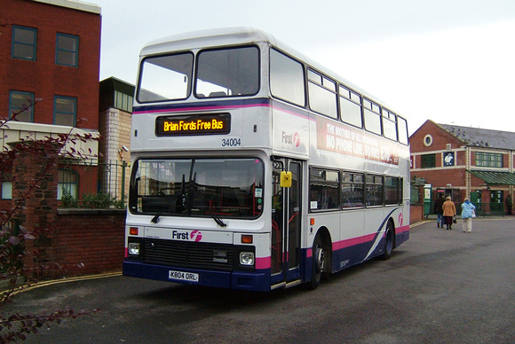 Route Free Bus, First 34004, K804ORL, Barnstaple