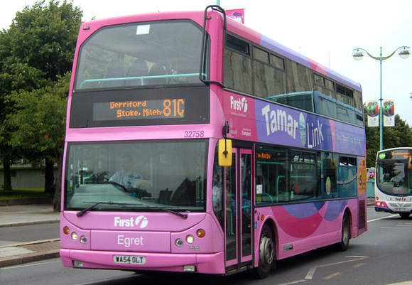 Route 81C, First 32758, WA54OLT, Plymouth
