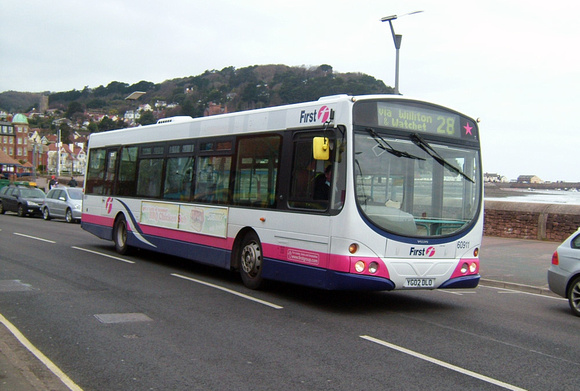 Route 28, First 60911, YG02DLO, Minehead