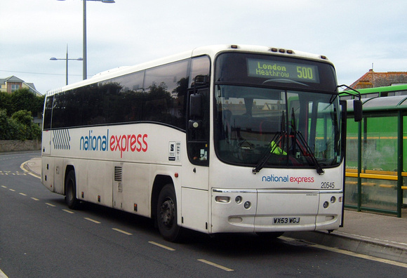 Route 500, First 20545, WX53WGJ, Newquay