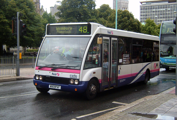 Route 48, First 53009, W809PAF, Plymouth
