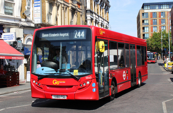 Route 244, Go Ahead London, SE63, YX60FSU, Woolwich LL