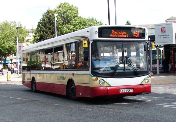 Route 461, Rossendale 164, X464UKS, Bury