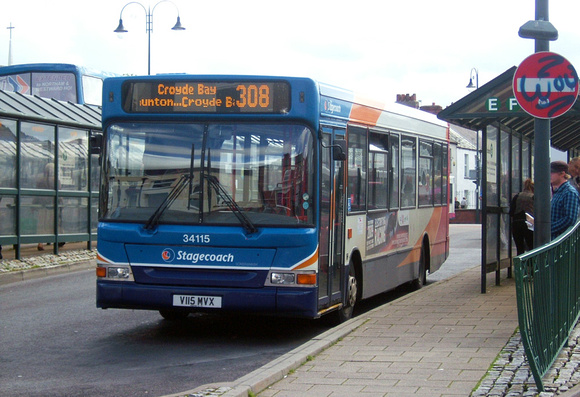 Route 308, Stagecoach Devon 34115, V115MVX, Barnstaple