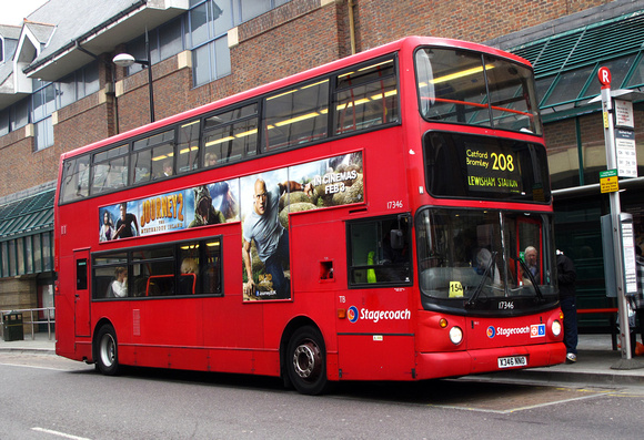 Route 208, Stagecoach London 17346, X346NNO, Bromley