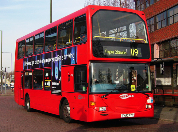 Route 119, Metrobus 480, YN53RYP, Bromley