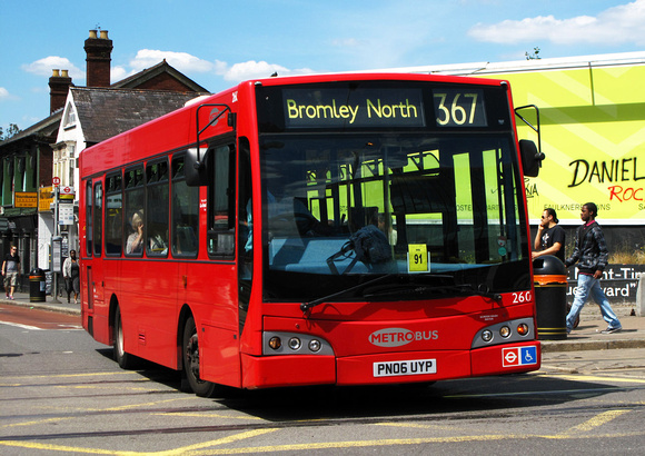 Route 367, Metrobus 260, PN06UYP, Croydon