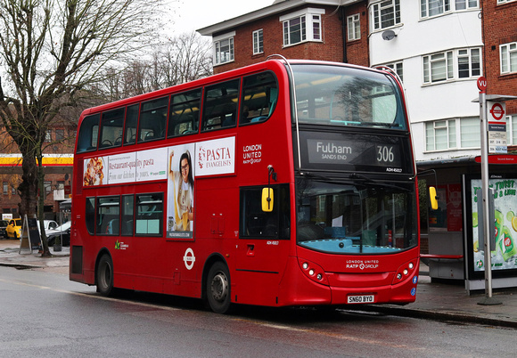 Route 306, London United RATP, ADH45017, SN60BYO, Acton