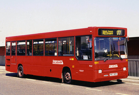 Route 177, Stagecoach London, PD87, M87WBW, Abbey Wood
