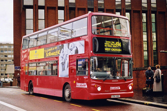 Route 194, Stagecoach London, TAS223, X361NNO, East Croydon