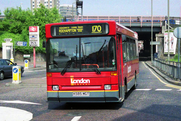 Route 170, London General, DRL15, K585MGT, Clapham Junction
