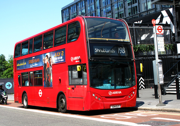 Route 198, Arriva London, T24, 324CLT, Croydon