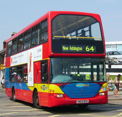 Route 64, Metrobus 465, YN03DFU, Croydon