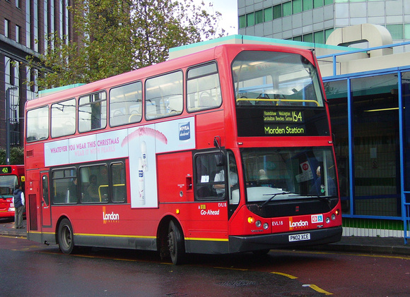 Route 154, London General, EVL18, PN02XCE, Croydon