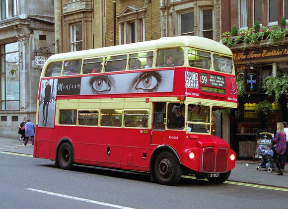 Route 159, South London Buses, RM1003, 3CLT, Westminster