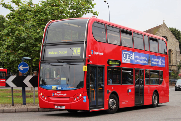 Route 208, Stagecoach London 10142, LX12DFZ, Lewisham