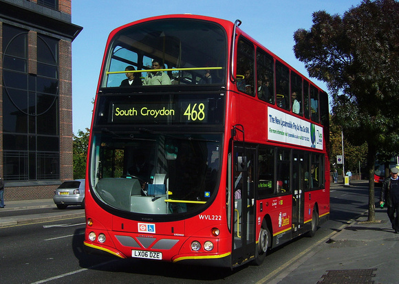 Route 468, London Central, WVL222, LX06DZE, Croydon