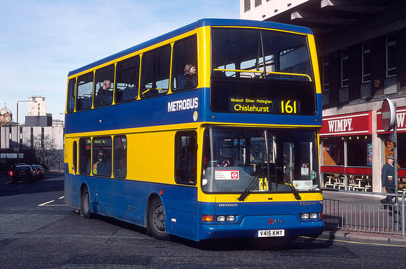 Route 161, Metrobus 415, V415KMY, Woolwich