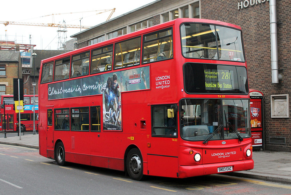 Route 281, London United RATP, TA323, SN03EAC, Hounslow
