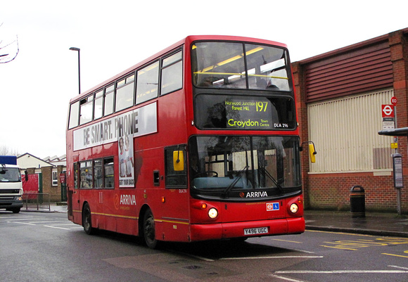 Route 197, Arriva London, DLA296, Y496UGC, East Croydon