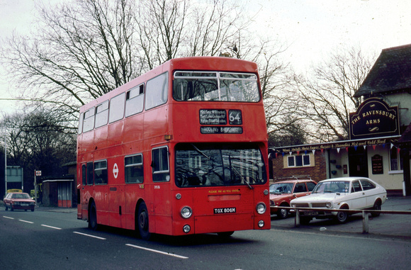 Route 64, London Transport, DMS806, TGX806M, Mitcham Common