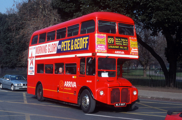 Route 159, Arriva London, RM997, WLT997, Kennington