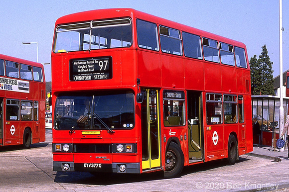 Route 97, London Transport, T377, KYV377X, Chingford