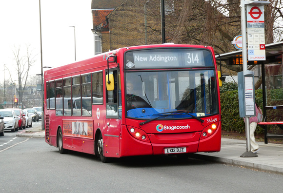 Route 314, Stagecoach London 36549, LX12DJZ, Bromley
