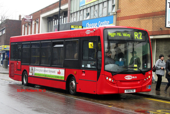 Route R2, Metrobus 731, YX11CTE, Orpington