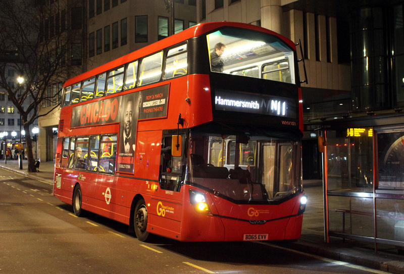 London Bus Routes | Route N11: Ealing Broadway - Whitehall