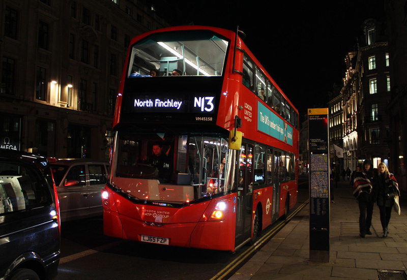London Bus Routes Route N13 Aldwych North Finchley Withdrawn