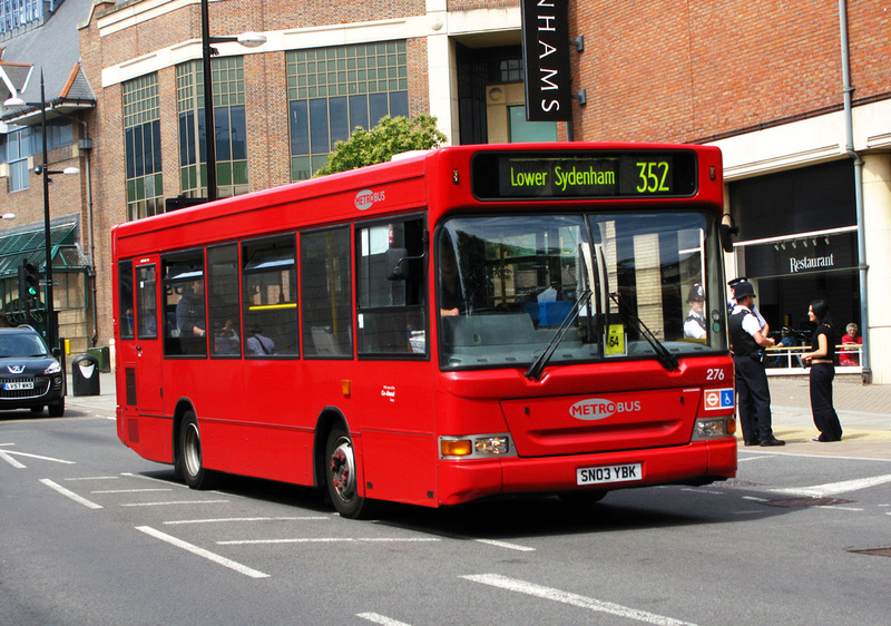 London Bus Routes | Route 352: Bromley North - Lower Sydenham | Route ...