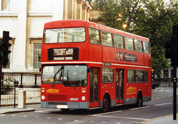 Route N89, Uxbridge Buses, M1201, B201WUL, Trafalgar Square