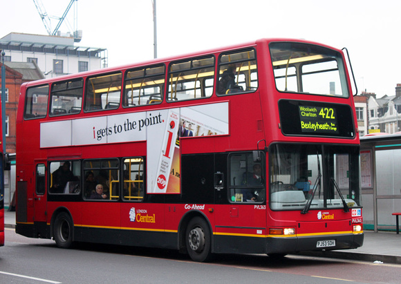 Route 422, London Central, PVL363, PJ53SOH, Woolwich