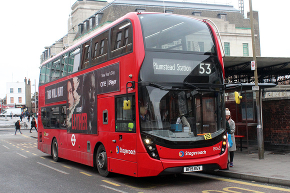 Route 53, Stagecoach London 13065, BF15KGV, Woolwich