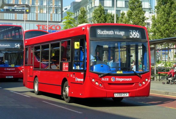 Route 386, Stagecoach London 36331, LX58CCY, Woolwich