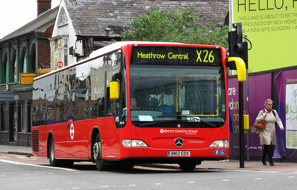 Route X26, Quality Line, MCL15, BN12EOX, East Croydon