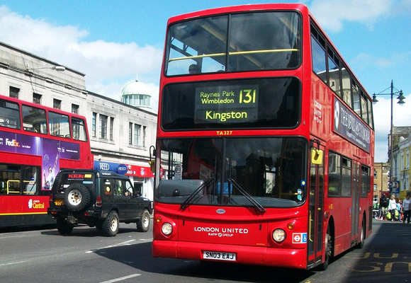 Route 131,London United RATP, TA327, SN03EAJ, Wimbledon