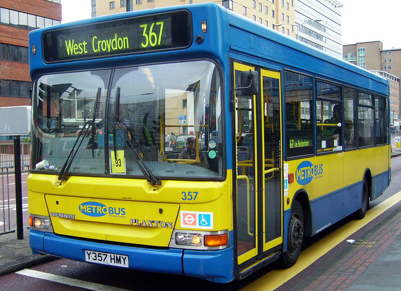 Route 367, Metrobus 357, Y357HMY, Croydon