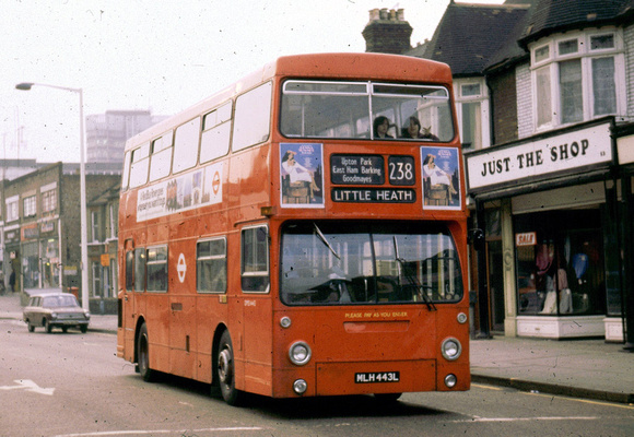 Route 238, London Transport, DMS1443, MLH443L
