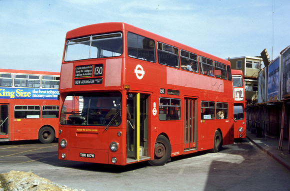 Route 130, London Transport, DMS1617, THM617M, Croydon
