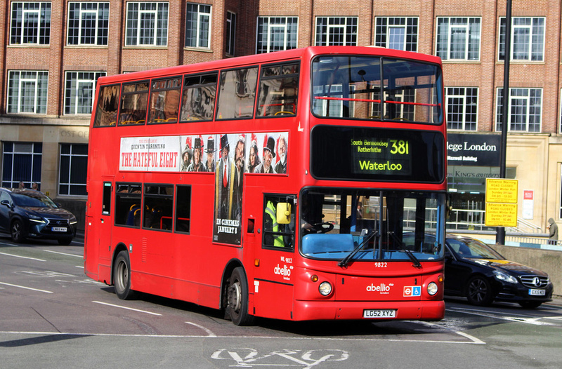 London Bus Routes | Route 381: Peckham - Waterloo | Route 381, Abellio ...