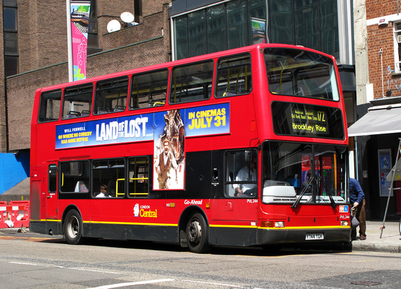 Route 172, London Central, PVL244, Y744TGH, Waterloo
