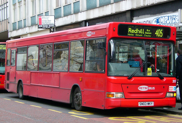 Route 405, Metrobus 202, SN03WKY, Croydon