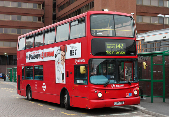 Route 142, Arriva The Shires 6174, LJ55BVF, Watford Junction